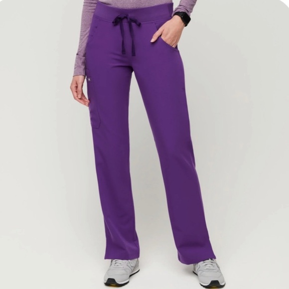 Figs Pants & Jumpsuits Figs Digital Grape Purple Kade Pants Nwt